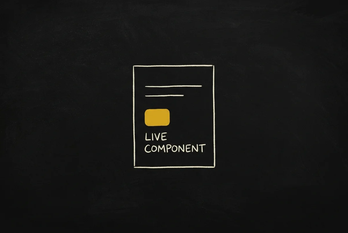 A documentation page whose body holds a live component, not a picture of one